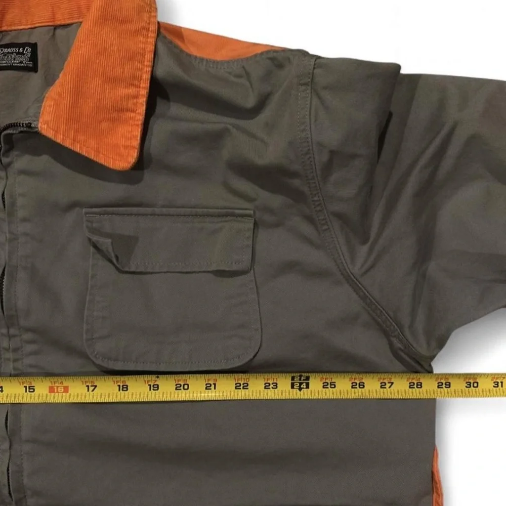 Rare Find Men’s Levi's Gray/Orange Skater Hunter Jacket Size L/XL - Picture 8 of 9